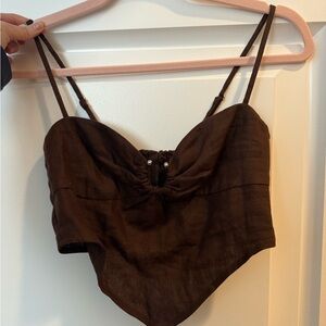 Reformation Sansa linen top